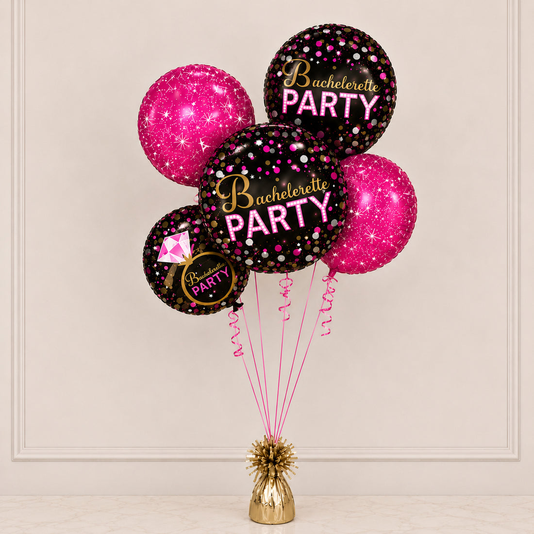 Pink Midnight Balloon Bouquet