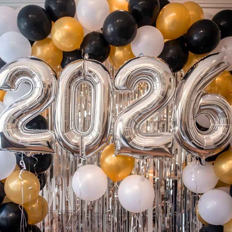 "2026" Jumbo Number Balloon Set