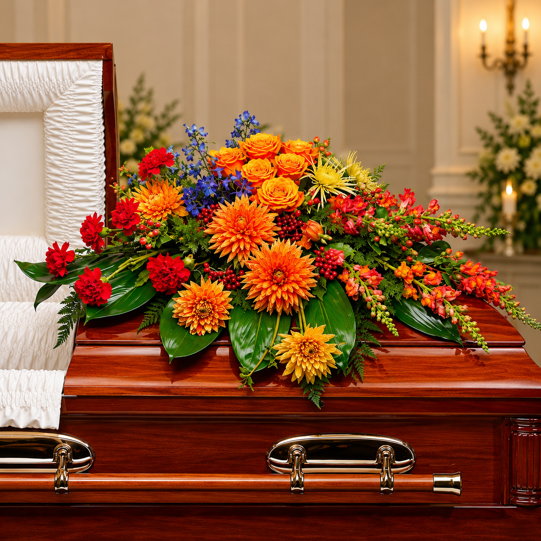 Graceful Garden Casket Spray