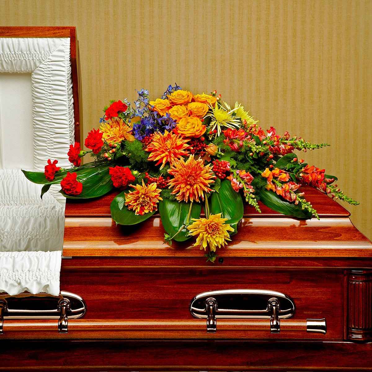 Graceful Garden Casket Spray